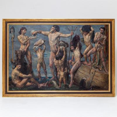 Mythological scene Aksel Jorgensen 1883 1957