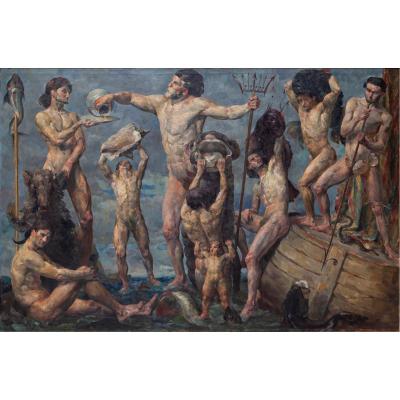 Mythological scene Aksel Jorgensen 1883 1957