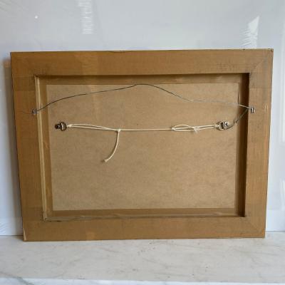 N De Poilly Hand Colored Print of the Gardens at L Orangerie De Fontaine Bleu