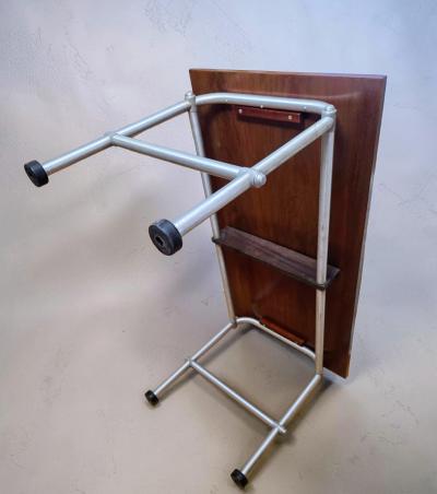 NAMCO namco NAMCO Australia Mahogany Top Aluminum Table Warren McArthur License Era c 1955