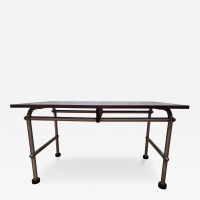 NAMCO namco NAMCO Australia Mahogany Top Aluminum Table Warren McArthur License Era c 1955