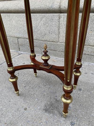 NAPOLEON III LOUIS XVI STYLE MAHOGANY SIDE TABLE