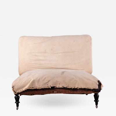 NAPOLEON III UPHOLSTERED SETTEE