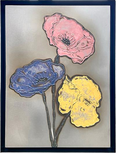 NICK MOSS Tri colored Poppies NA