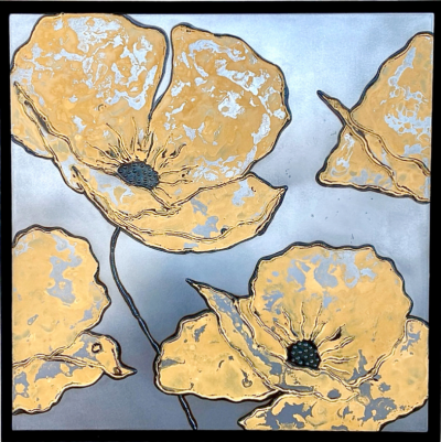 NICK MOSS Yellow Poppies 2023