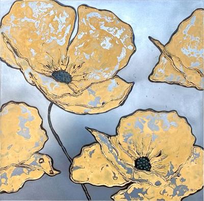 NICK MOSS Yellow Poppies 2023