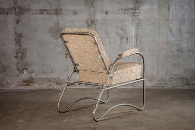 NICKEL PLATED ADJUSTABLE ARMCHAIR