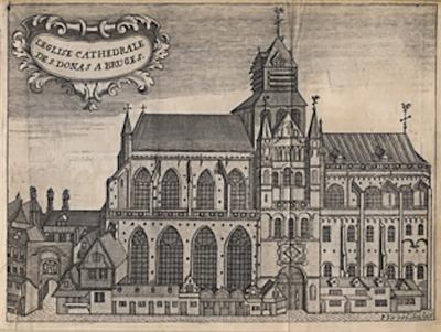 NO 160 L EGLISE CATHEDRALE DE S DONAS A BRUGES