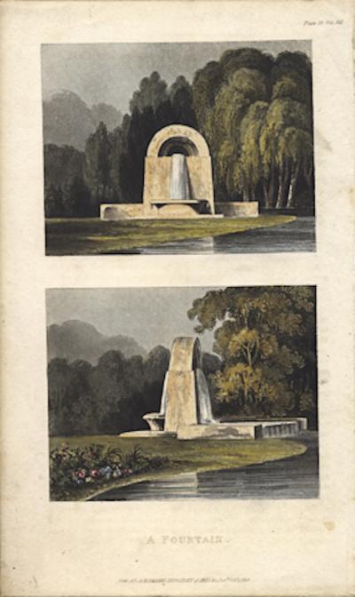 NO 168 A FOUNTAIN 23CM X 14CM 