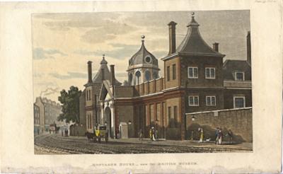 NO 174 MONTAGUE HOUSE NOW THE BRITISH MUSEUM 15CM X 24CM 