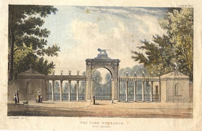 NO 185 THE PARK ENTRANCE SION HOUSE 14CM X 21CM 