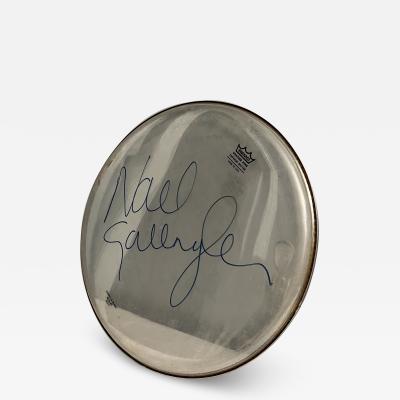 NOEL GALLAGHER AUTOGRAPHED DRUM HEAD