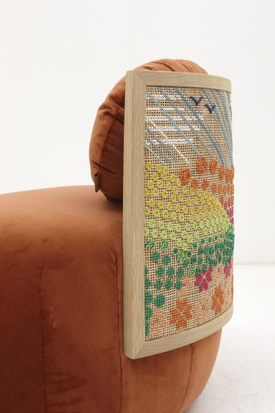 Nada Debs STITCHED HORIZONS DARK ORANGE 