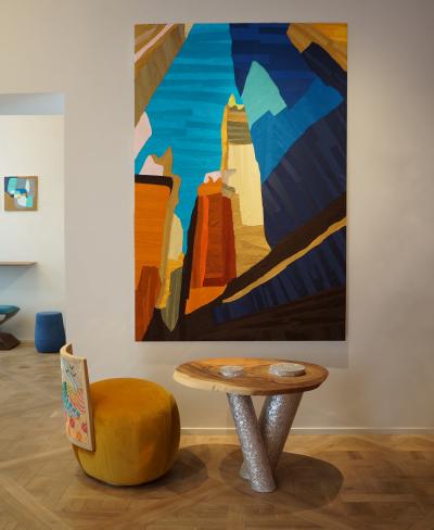 Nada Debs STITCHED HORIZONS LIGHT ORANGE 