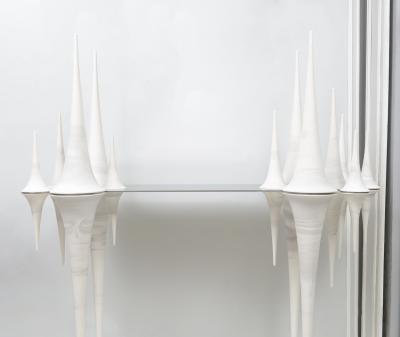 Nadege Mouyssinat Bespoke French Ceramic Pseudosphere Console