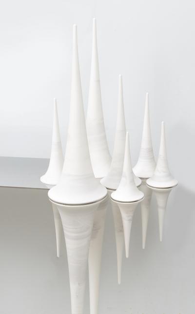 Nadege Mouyssinat Bespoke French Ceramic Pseudosphere Console