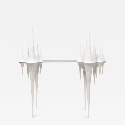 Nadege Mouyssinat Bespoke French Ceramic Pseudosphere Console