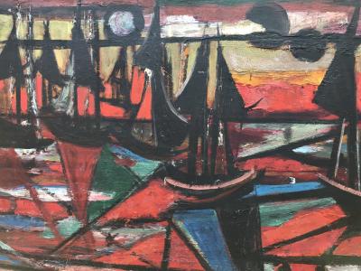 Nahum Tschacbasov Abstract Sailing 1945 