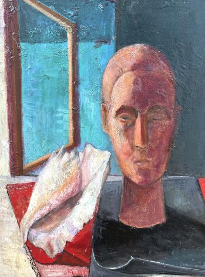 Nahum Tschacbasov Figure with Conch Shell 