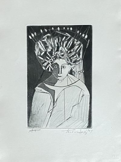 Nahum Tschacbasov Figure with Large Brain 