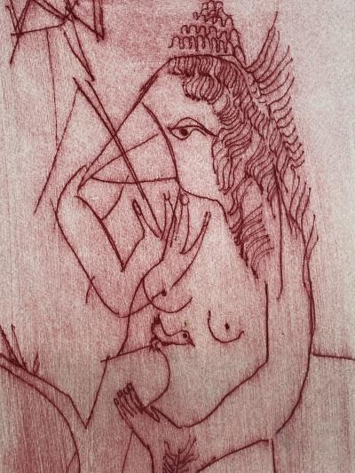 Nahum Tschacbasov Mermaid with Bird 