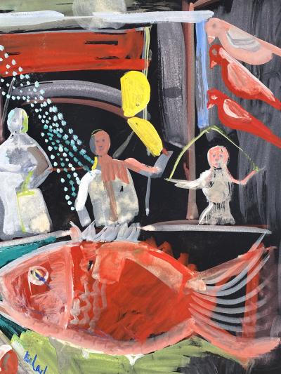 Nahum Tschacbasov Study for Feast of the Leviathan 