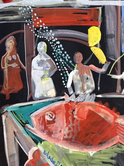 Nahum Tschacbasov Study for Feast of the Leviathan 