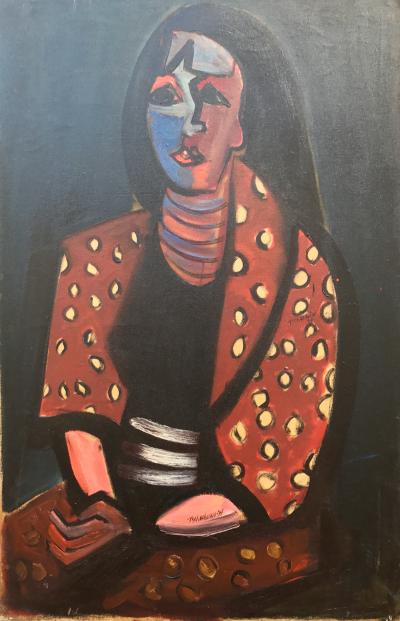 Nahum Tschacbasov Woman wearing Kimono 