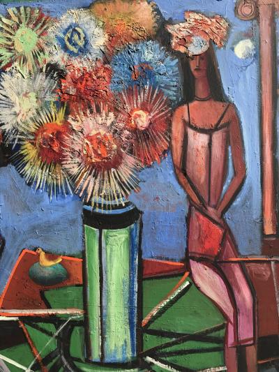 Nahum Tschacbasov Woman with Asters 