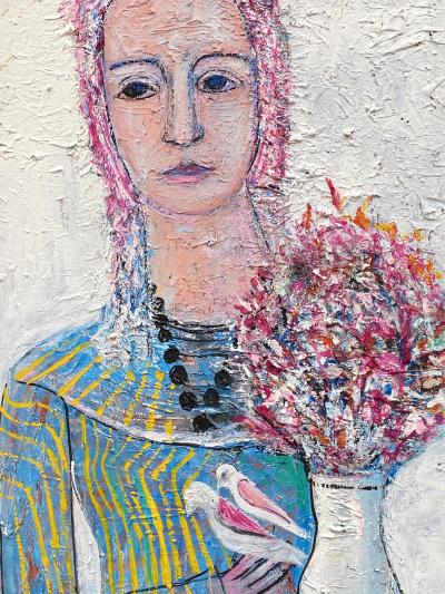Nahum Tschacbasov Woman with Birds