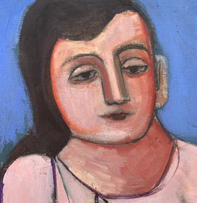 Nahum Tschacbasov Woman with Red Dog