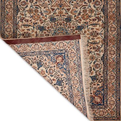 Nain wool rug with floral design