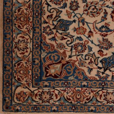 Nain wool rug with floral design