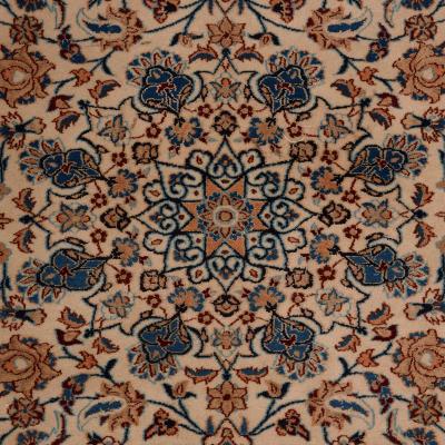Nain wool rug with floral design