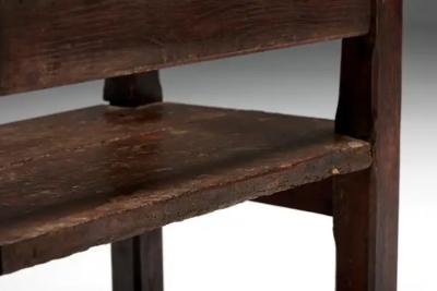 Naive Folk Art Bench France 19th Century