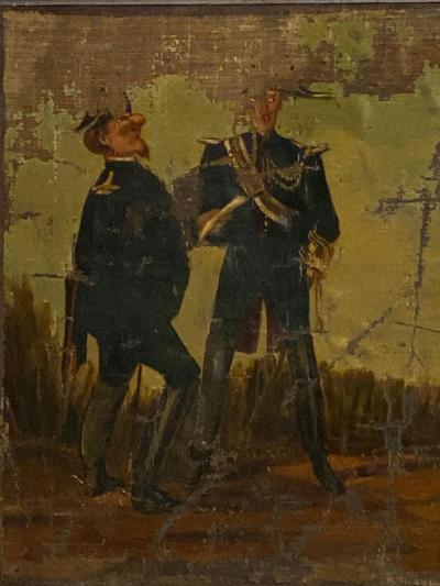 Naive Oil Painting of Don Quixote