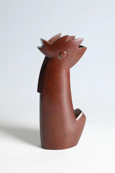 Nakajima Yasumi II Rooster Vase 1960s