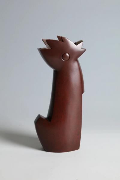 Nakajima Yasumi II Rooster Vase 1960s