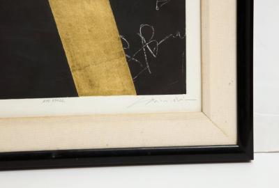 Nakazawa Shinichi Nakazawa Shinichi Black and Gold Leaf Print