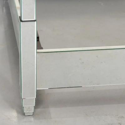 Nancy Corzine Art Deco Style Nancy Corzine Mirrored Four Poster Bed Queen