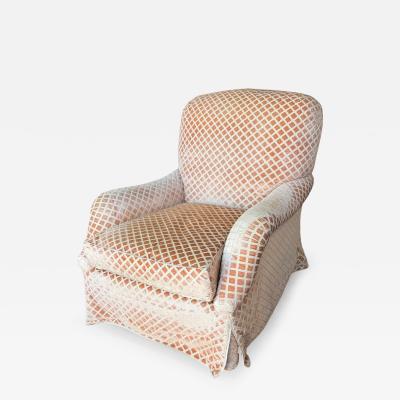 Nancy Corzine Nancy Corzine 2120 Chattingham Lounge Cut Velvet Roll Arm Club Chair