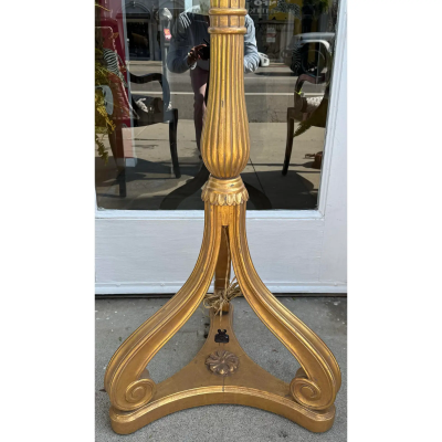 Nancy Corzine Nancy Corzine Art Deco Style Giltwood Floor Lamp