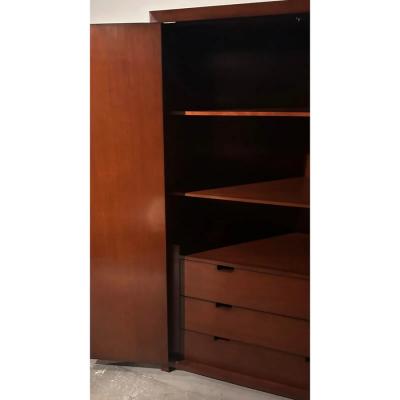 Nancy Corzine Nancy Corzine Modern Designer Thysson Armoire Wardrobe Linen Press Cabinet