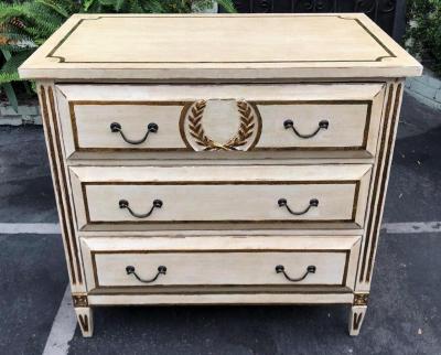 Nancy Corzine Nancy Corzine Neoclassical Three Drawer Commode Nightstand