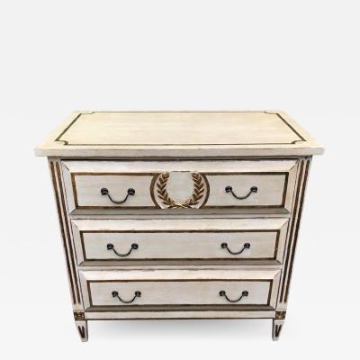 Nancy Corzine Nancy Corzine Neoclassical Three Drawer Commode Nightstand