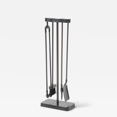 Nancy Ruben Modernist Bronze Fire Tools Nancy Ruben