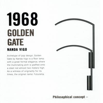 Nanda Vigo Nanda Vigo Golden Gate Floor Lamp for Arredoluce