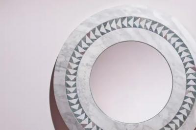 Nanda Vigo Nanda Vigo Lady Placidia marble mirror by Glas Italia Italy 1992