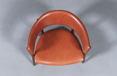 Nanna Ditzel Nanna Ditzel ND 83 Cognac Leather Chair for S ren Willadsen