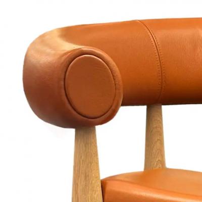 Nanna Ditzel Nanna Ditzel Pair of Ring Chairs in Cognac Color Leather